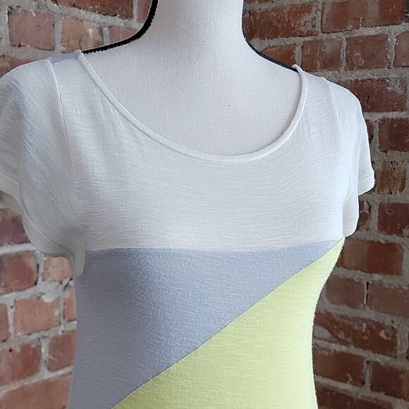 Marc by Marc Jacobs yellow gray color block dress S - Picture 2 of 11